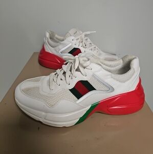 Gucci Rhyton 'White Red Green Reflective' 643491- Size 10